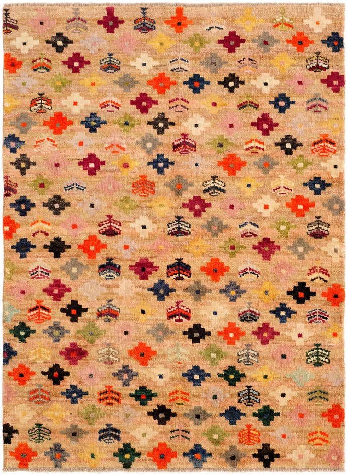 Detail image of 4' 4 x 5' 11 Hand Knotted Balouch Wool Rug