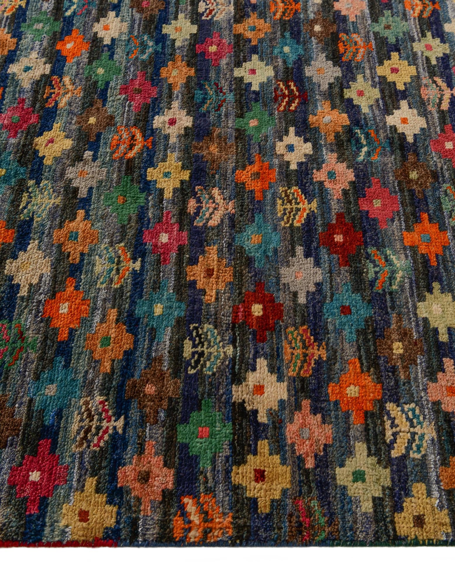 4' 6 x 6' 1 Hand Knotted Balouch Wool Rug