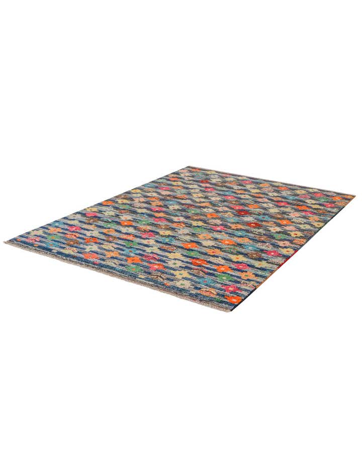 4' 6 x 6' 1 Hand Knotted Balouch Wool Rug