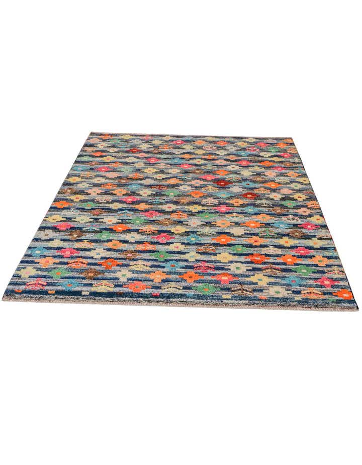 4' 6 x 6' 1 Hand Knotted Balouch Wool Rug