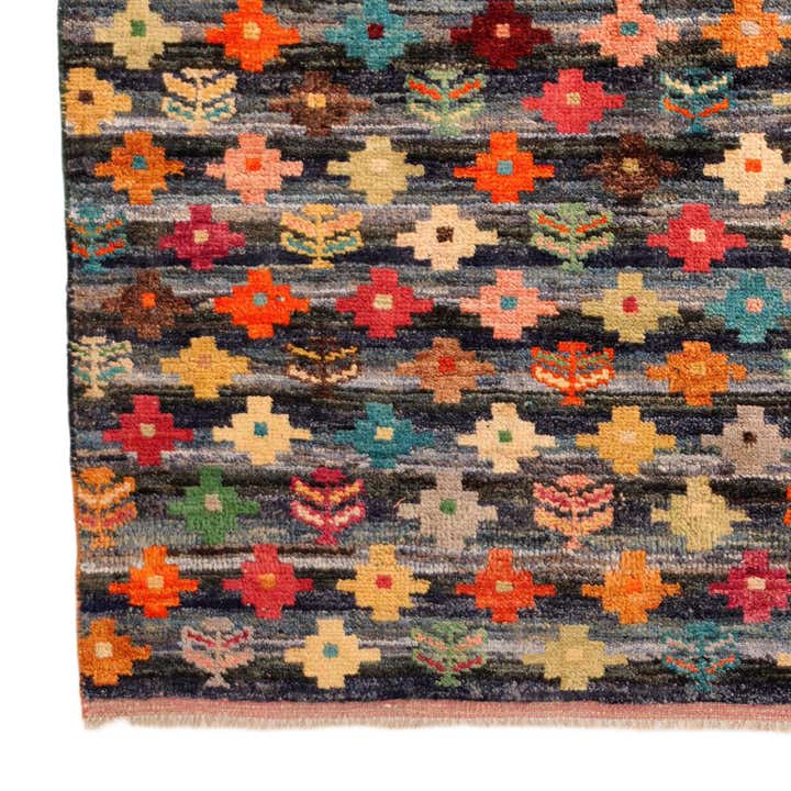 4' 6 x 6' 1 Hand Knotted Balouch Wool Rug