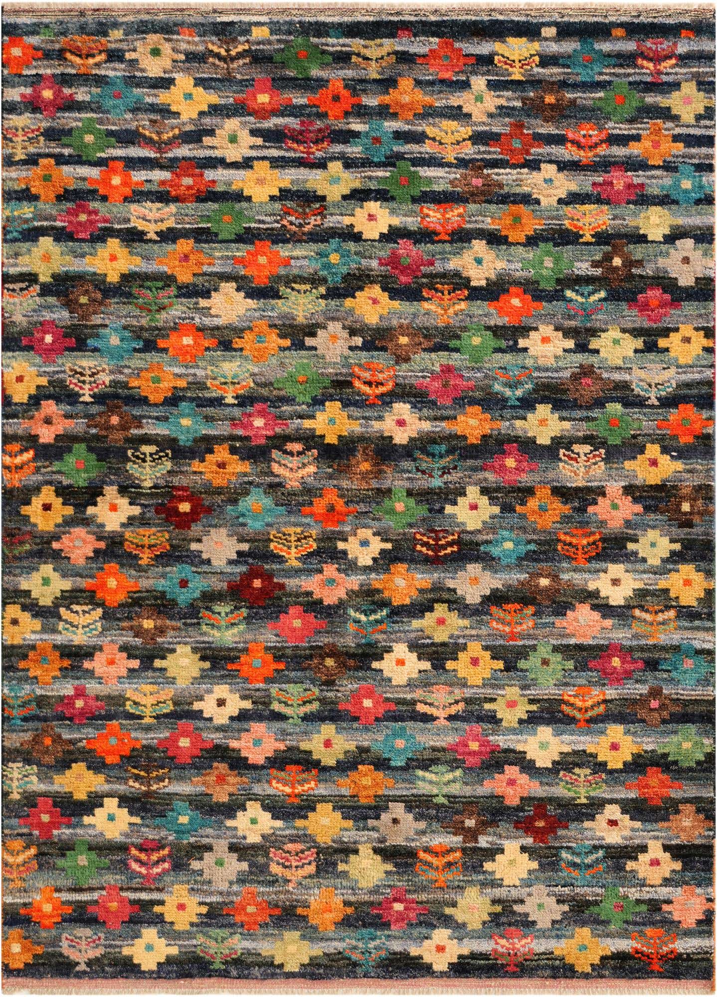 4' 6 x 6' 1 Hand Knotted Balouch Wool Rug