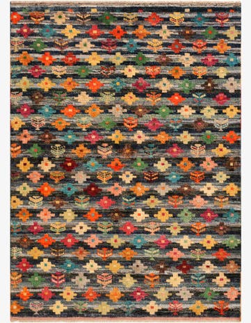 4' 6 x 6' 1 Hand Knotted Balouch Wool Rug