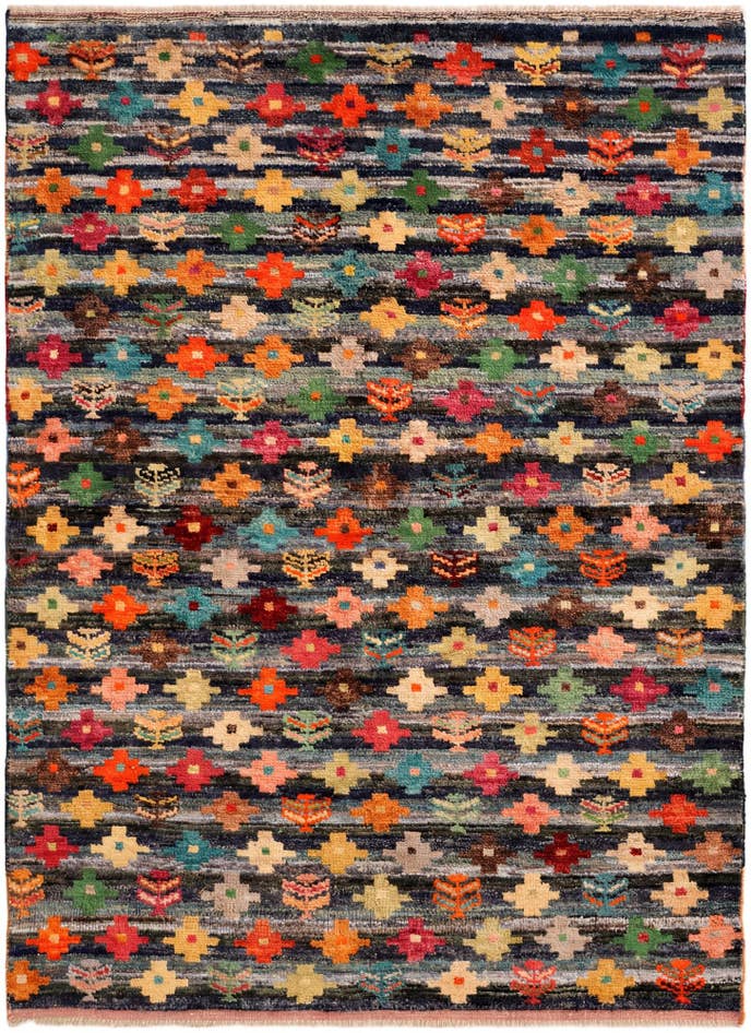Detail image of 4' 6 x 6' 1 Hand Knotted Balouch Wool Rug