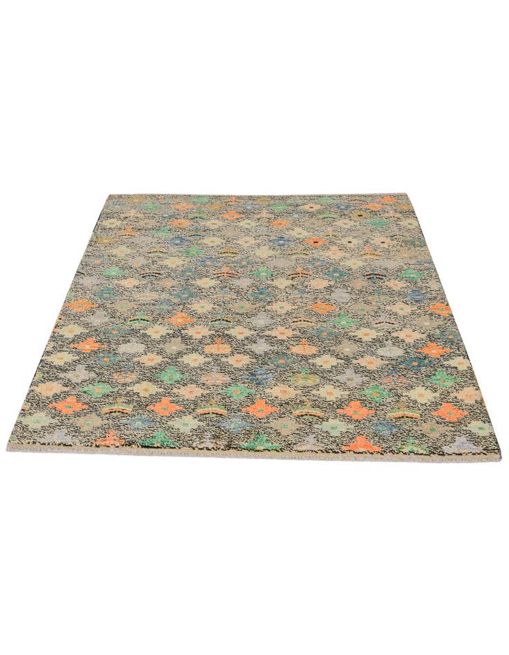 Detail image of 4' 5 x 6' Hand Knotted Balouch Wool Rug