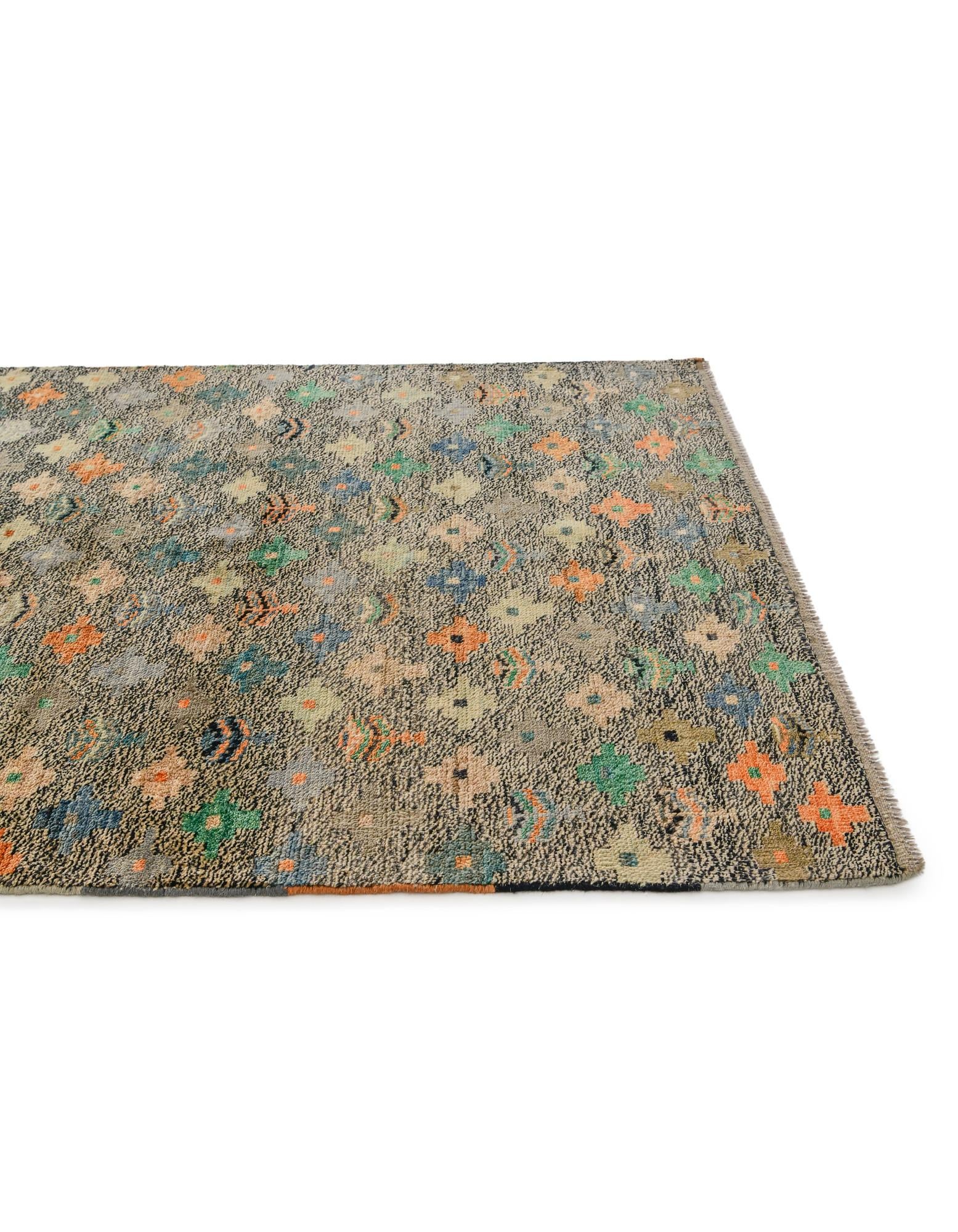 4' 5 x 6' Hand Knotted Balouch Wool Rug