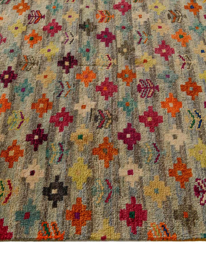 4' 5 x 6' 2 Hand Knotted Balouch Wool Rug