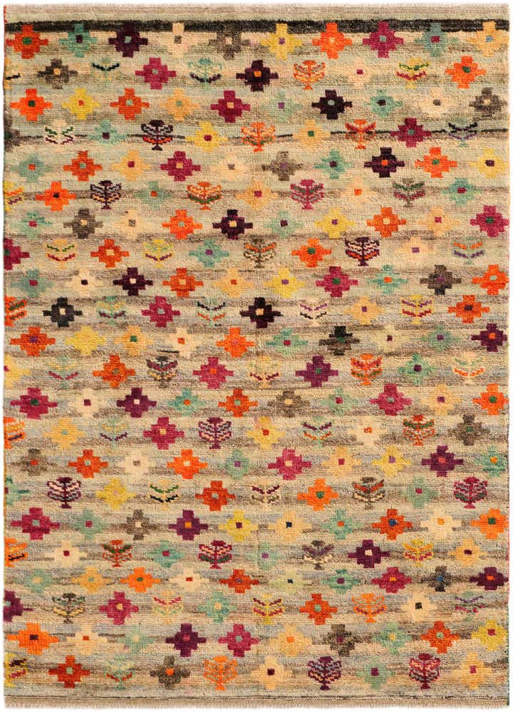 4' 5 x 6' 2 Hand Knotted Balouch Wool Rug