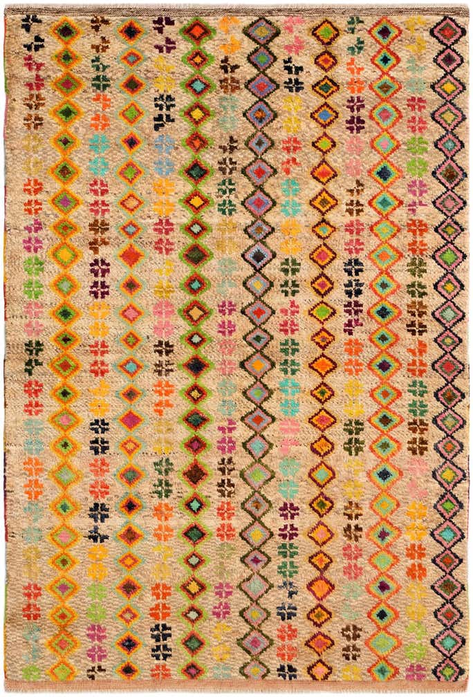 4' 4 x 6' 3 Hand Knotted Balouch Wool Rug