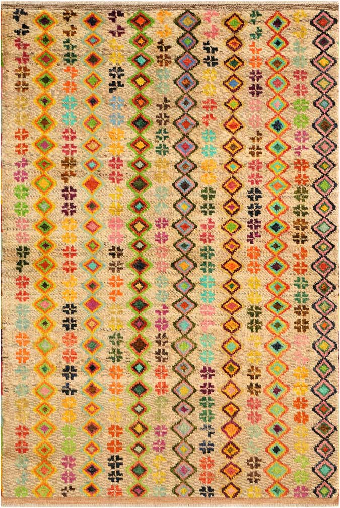 4' 4 x 6' 3 Hand Knotted Balouch Wool Rug