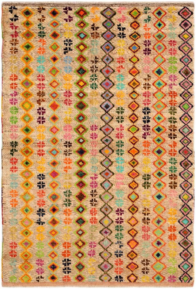 Detail image of 4' 4 x 6' 3 Hand Knotted Balouch Wool Rug