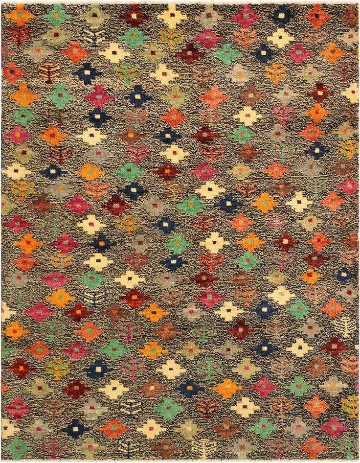 Detail image of 4' 4 x 5' 11 Hand Knotted Balouch Wool Rug