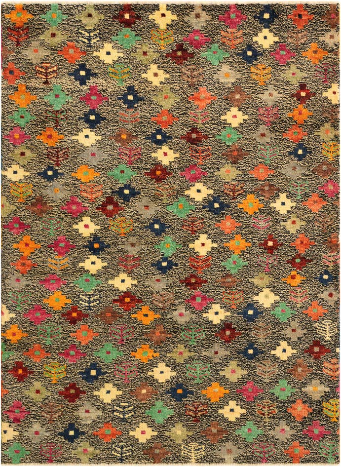 Detail image of 4' 4 x 5' 11 Hand Knotted Balouch Wool Rug