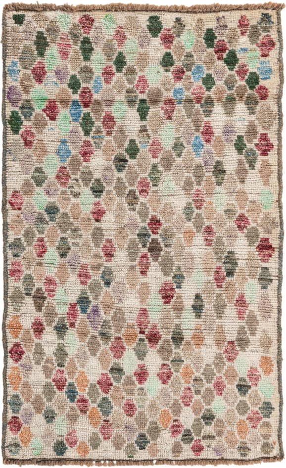 Detail image of 2' 7 x 4' 4 Hand Knotted Balouch Wool Rug