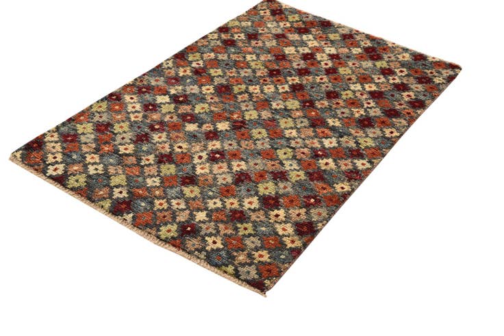 Detail image of 3' 1 x 4' 11 Hand Knotted Balouch Wool Rug