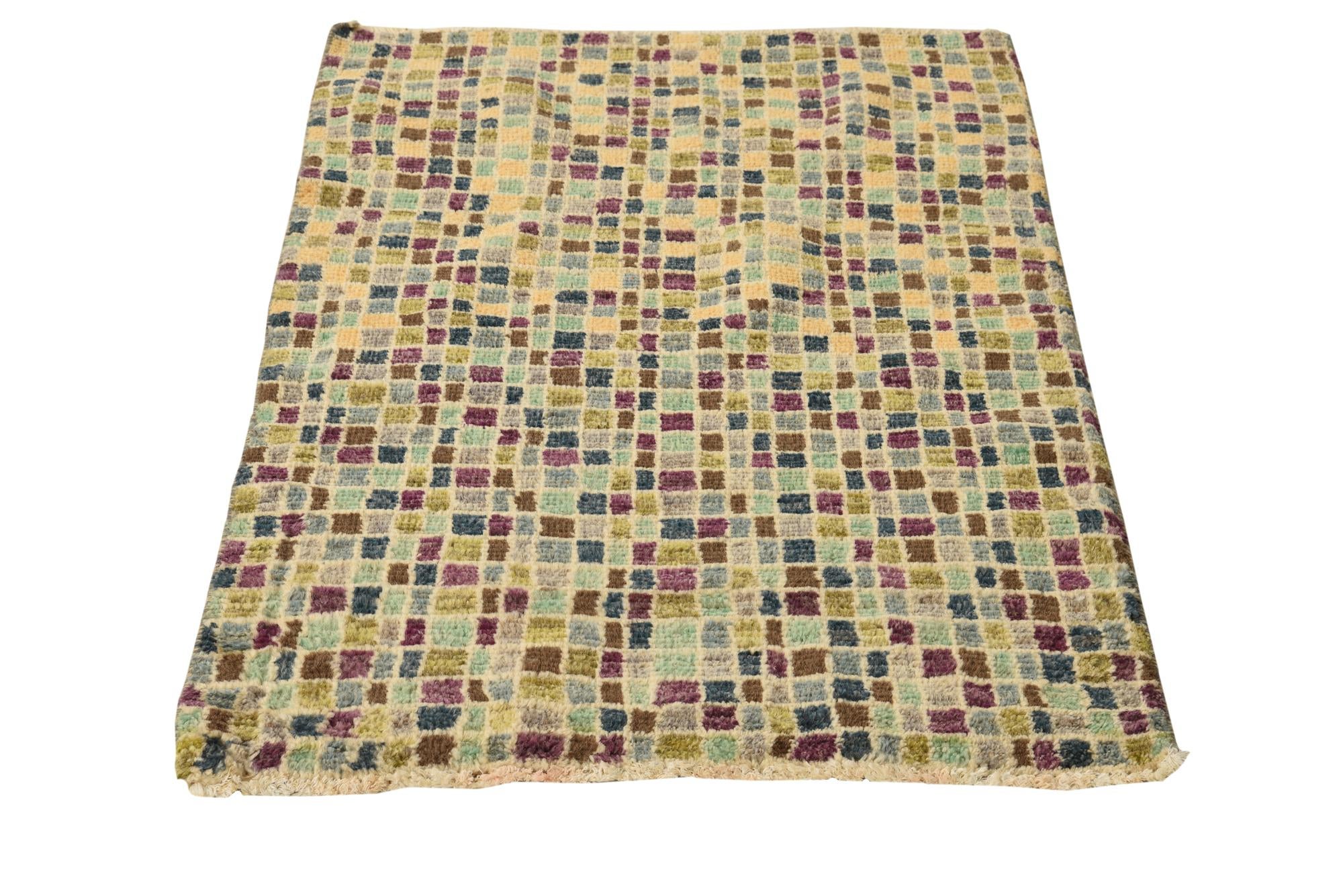 2' 10 x 4' 3 Hand Knotted Balouch Wool Rug
