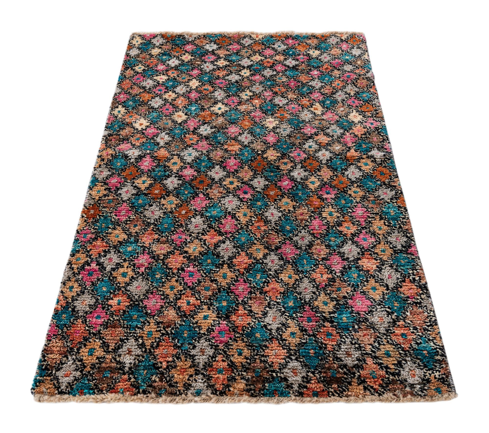 3' 2 x 5' 2 Hand Knotted Balouch Wool Rug