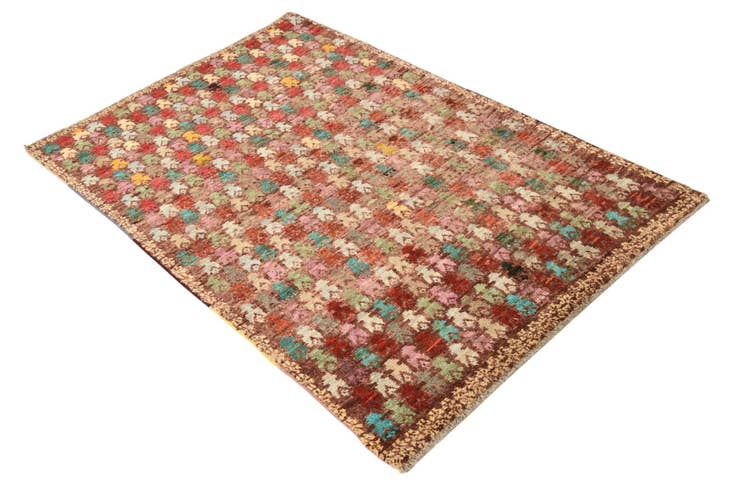 Detail image of 3' 8 x 6' Hand Knotted Balouch Wool Rug