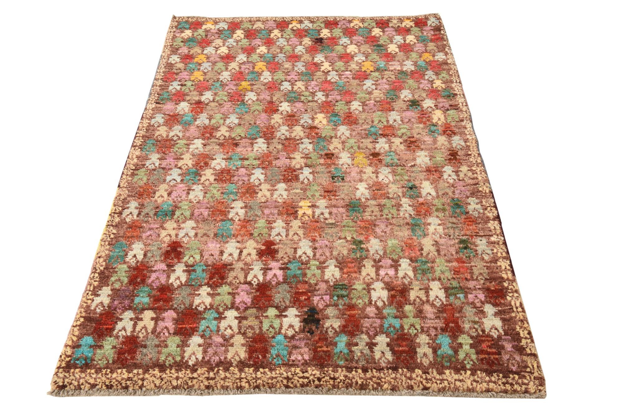 3' 8 x 6' Hand Knotted Balouch Wool Rug