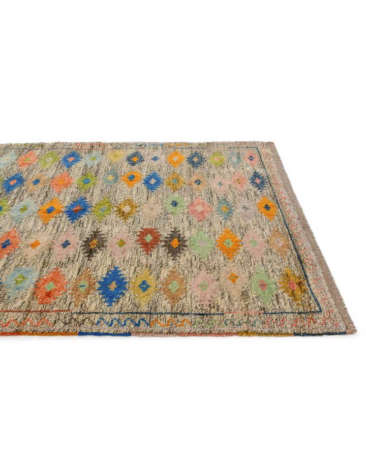 4' 6 x 6' 4 Hand Knotted Balouch Wool Rug