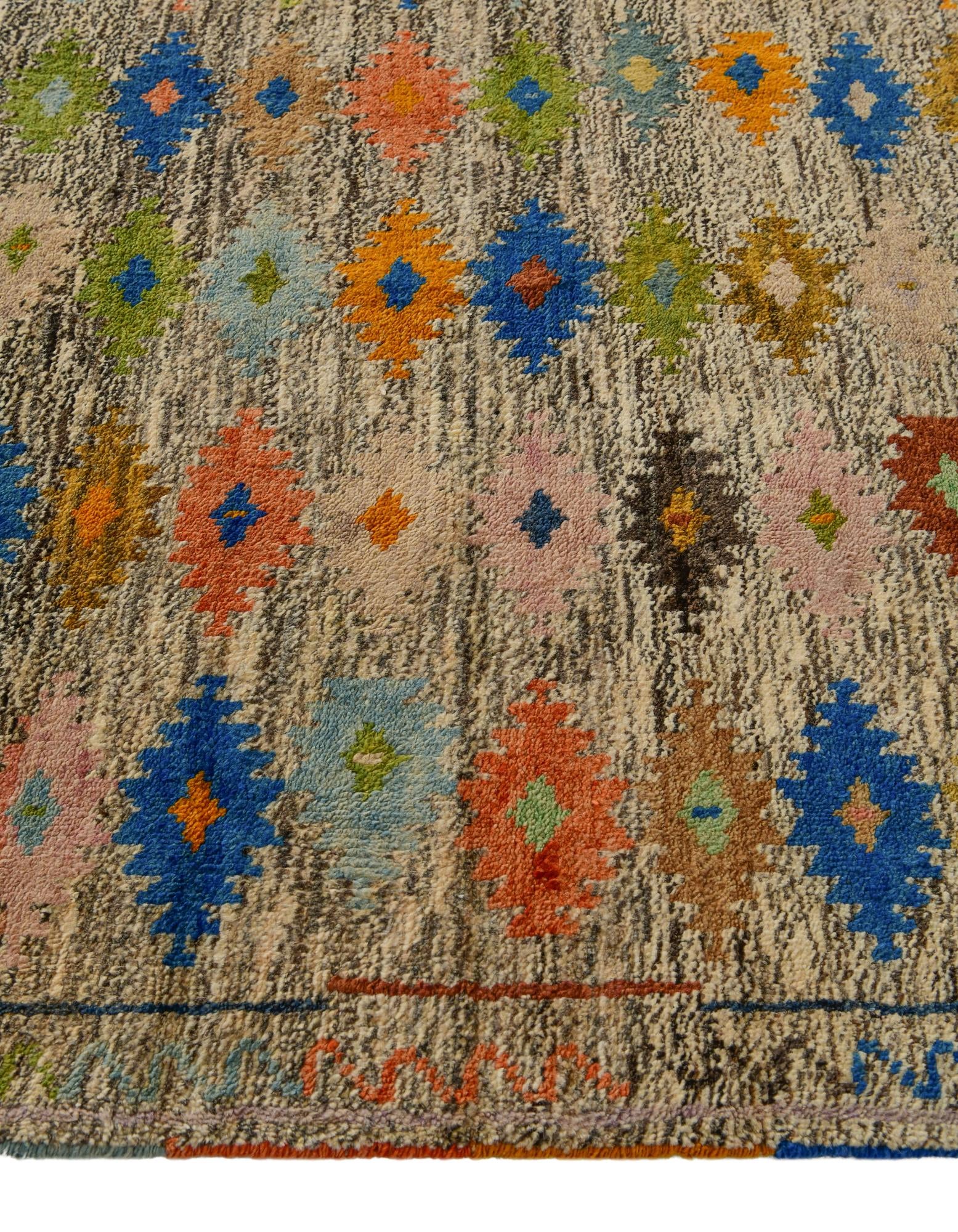 4' 6 x 6' 4 Hand Knotted Balouch Wool Rug
