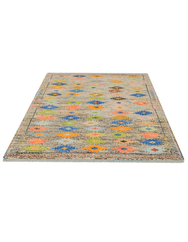 Detail image of 4' 6 x 6' 4 Hand Knotted Balouch Wool Rug