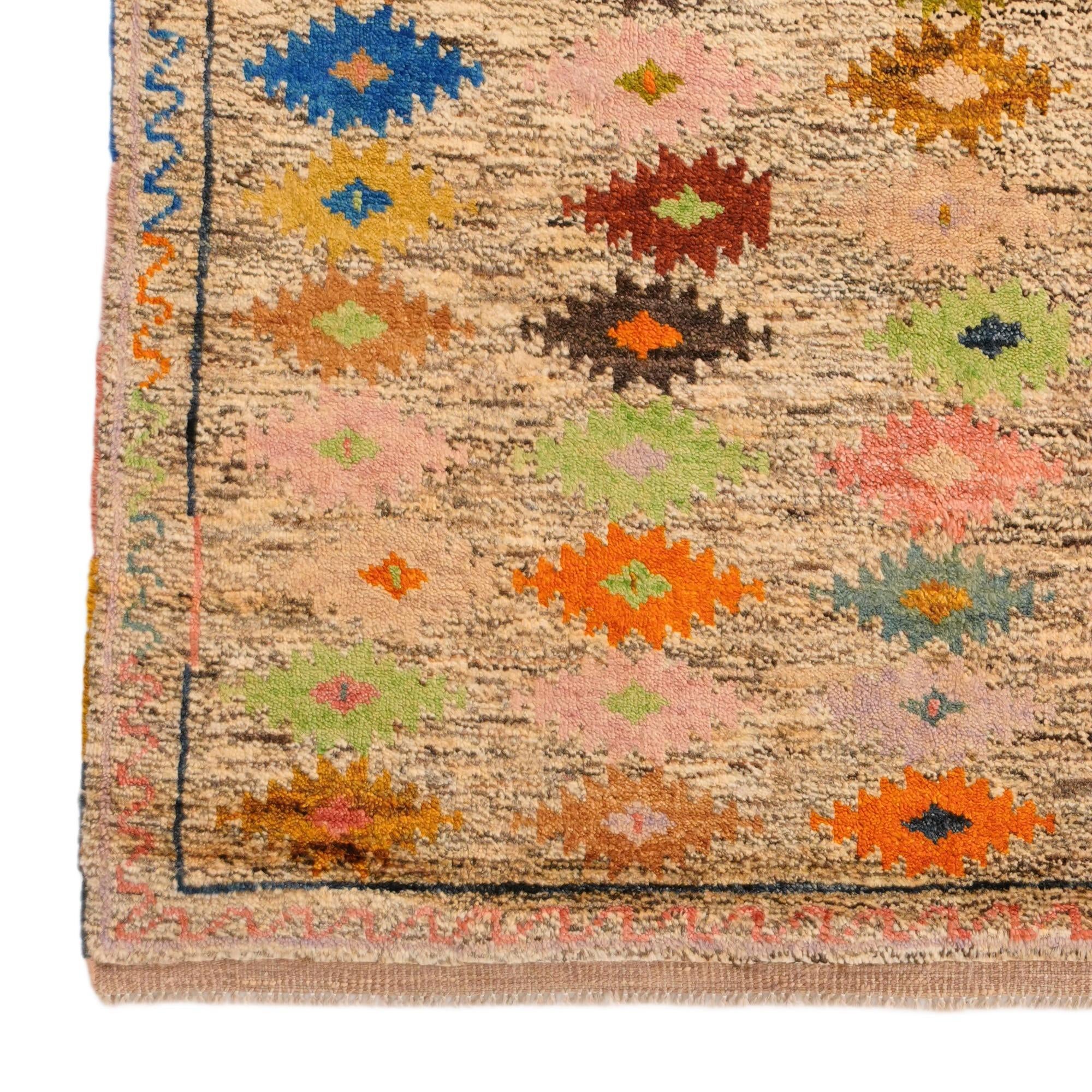 4' 6 x 6' 4 Hand Knotted Balouch Wool Rug