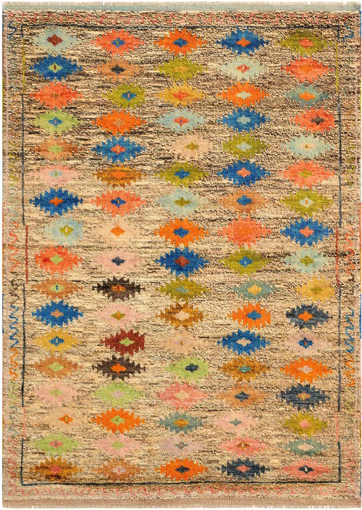 4' 6 x 6' 4 Hand Knotted Balouch Wool Rug