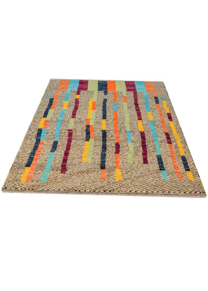 4' 4 x 6' 1 Hand Knotted Balouch Wool Rug
