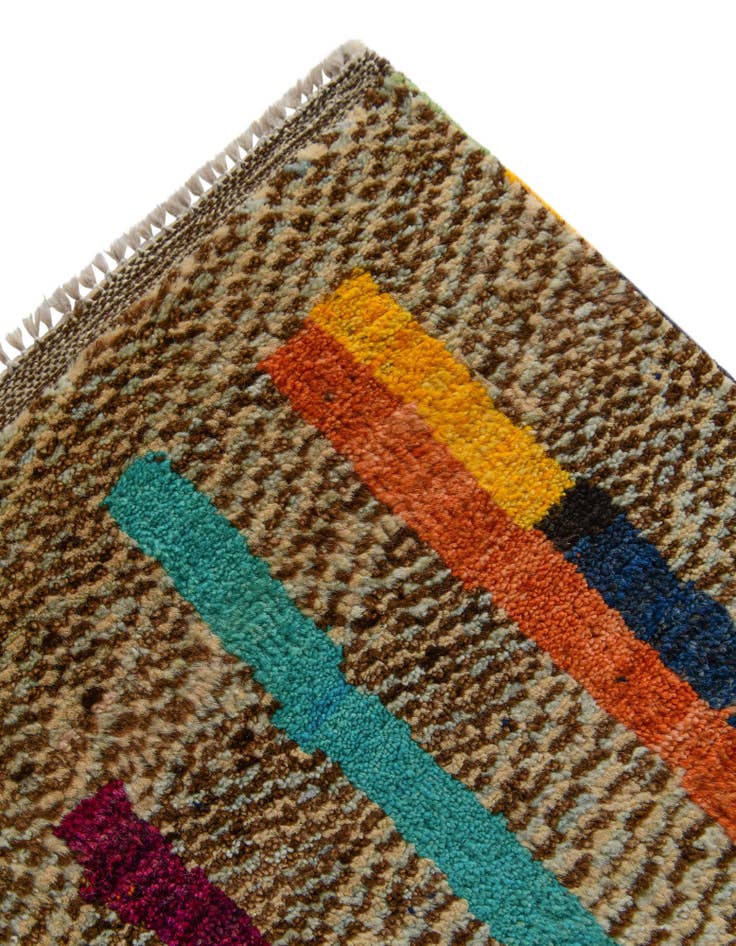 Detail image of 4' 4 x 6' 1 Hand Knotted Balouch Wool Rug