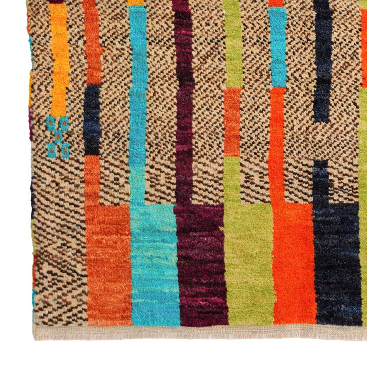 Detail image of 4' 4 x 6' 1 Hand Knotted Balouch Wool Rug