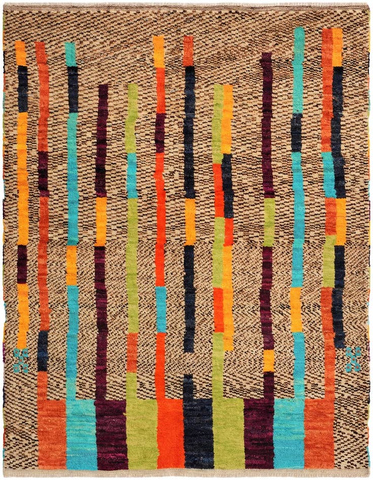Detail image of 4' 4 x 6' 1 Hand Knotted Balouch Wool Rug