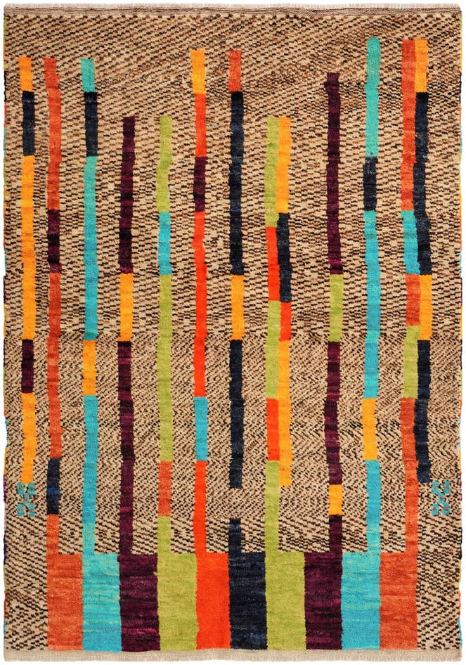 Detail image of 4' 4 x 6' 1 Hand Knotted Balouch Wool Rug