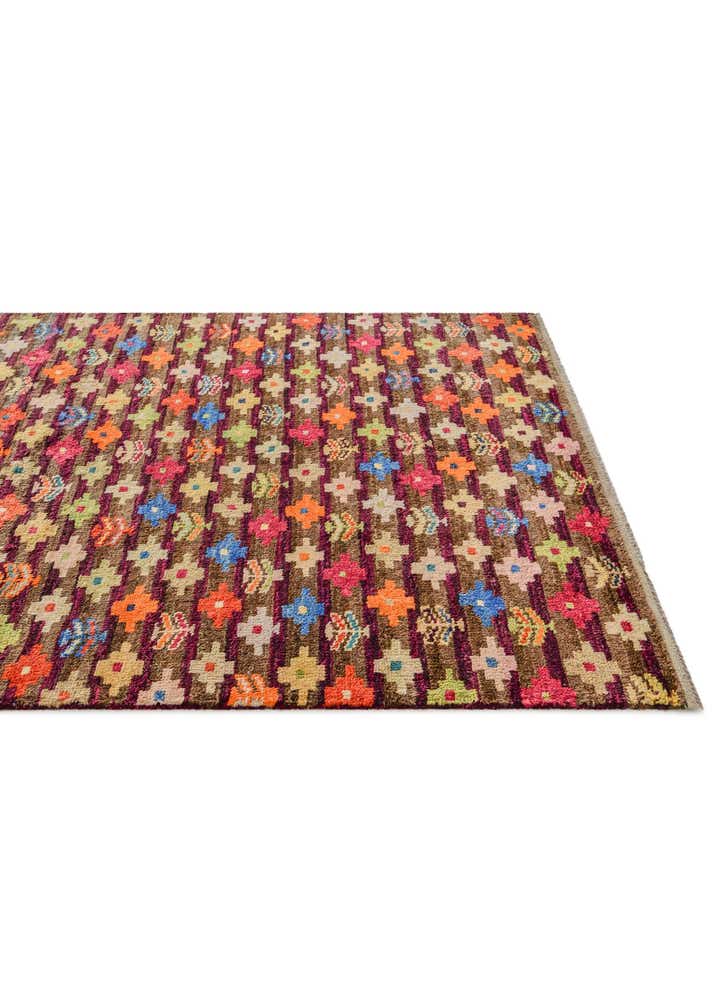 4' 6 x 6' 3 Hand Knotted Balouch Wool Rug