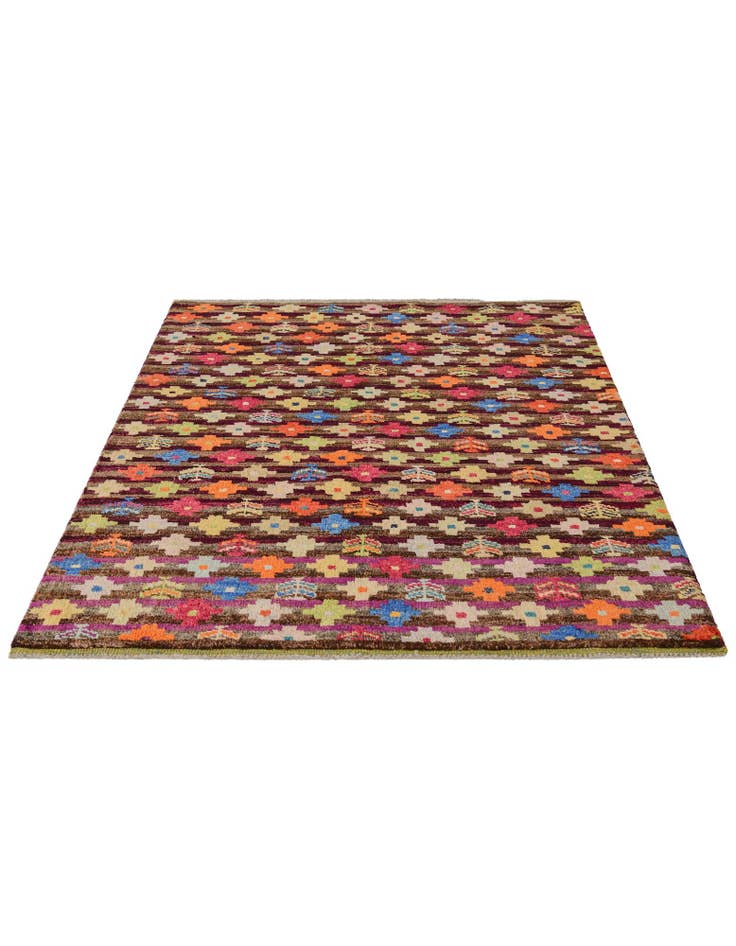 Detail image of 4' 6 x 6' 3 Hand Knotted Balouch Wool Rug