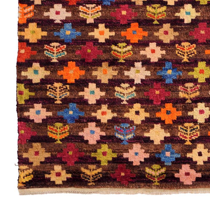 Detail image of 4' 6 x 6' 3 Hand Knotted Balouch Wool Rug