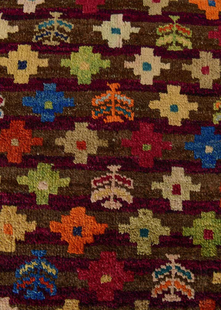 4' 6 x 6' 3 Hand Knotted Balouch Wool Rug
