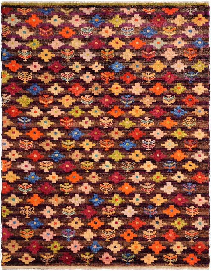 Detail image of 4' 6 x 6' 3 Hand Knotted Balouch Wool Rug