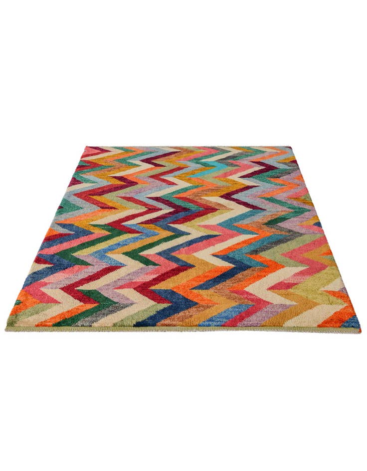 Detail image of 4' 2 x 6' Hand Knotted Balouch Wool Rug