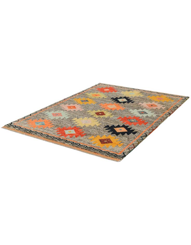 Detail image of 4' 2 x 6' Hand Woven Balouch Wool Rug