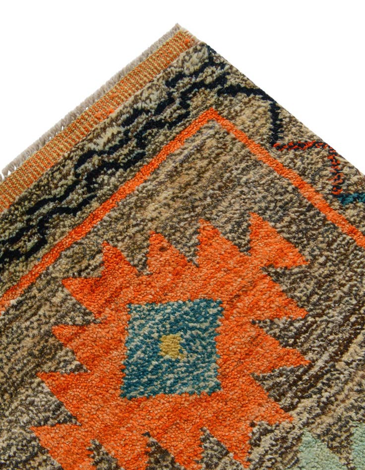 Detail image of 4' 2 x 6' Hand Woven Balouch Wool Rug