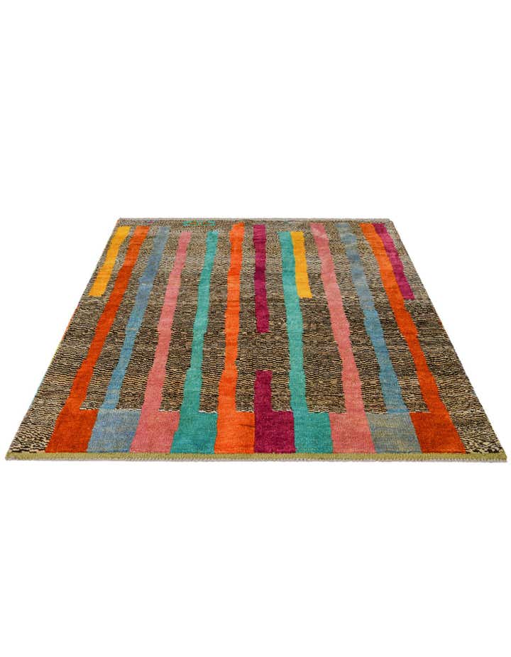 4' 3 x 6' 1 Hand Knotted Balouch Wool Rug