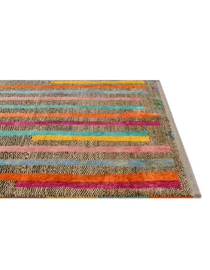 4' 3 x 6' 1 Hand Knotted Balouch Wool Rug