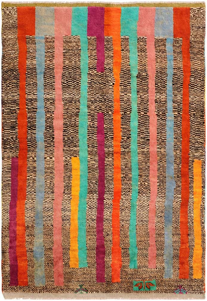 4' 3 x 6' 1 Hand Knotted Balouch Wool Rug
