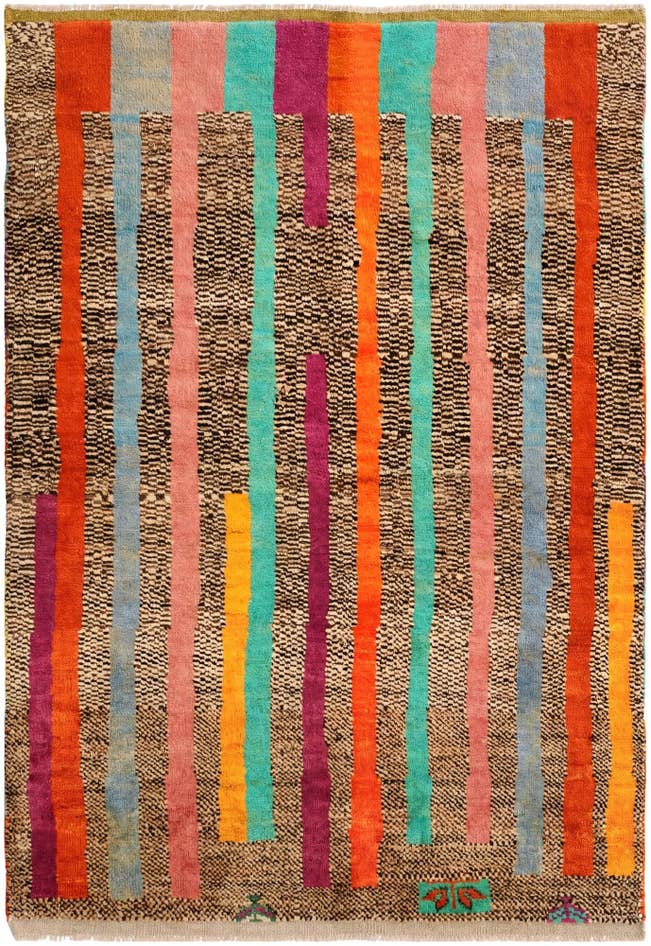 Detail image of 4' 3 x 6' 1 Hand Knotted Balouch Wool Rug