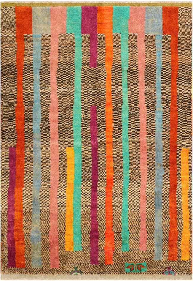 Detail image of 4' 3 x 6' 1 Hand Knotted Balouch Wool Rug