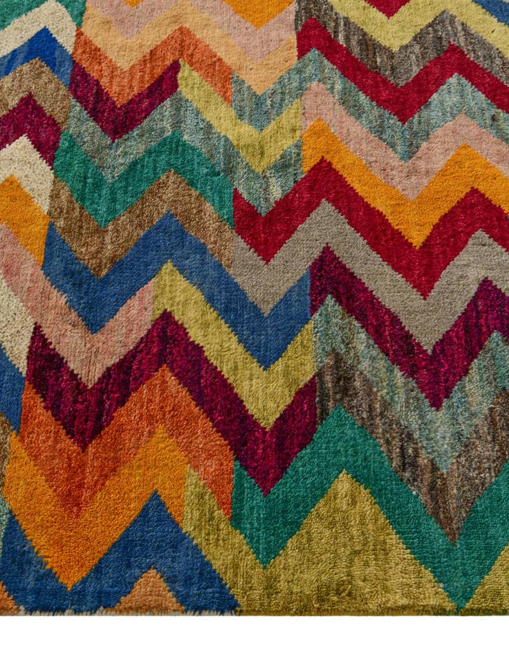 Detail image of 4' 2 x 6' Hand Knotted Balouch Wool Rug