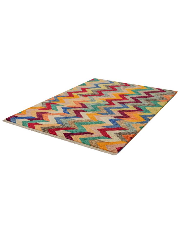 Detail image of 4' 2 x 6' Hand Knotted Balouch Wool Rug