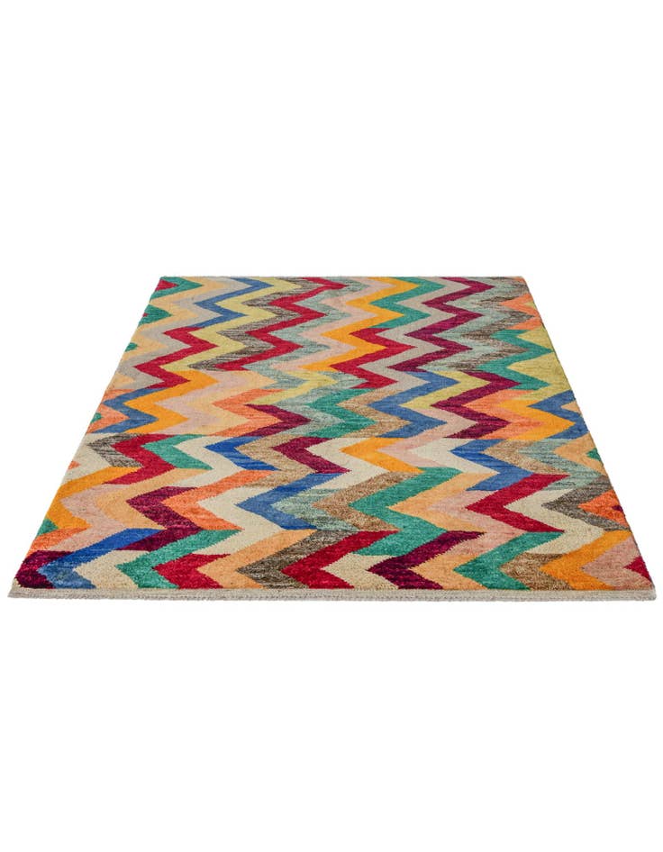Detail image of 4' 2 x 6' Hand Knotted Balouch Wool Rug