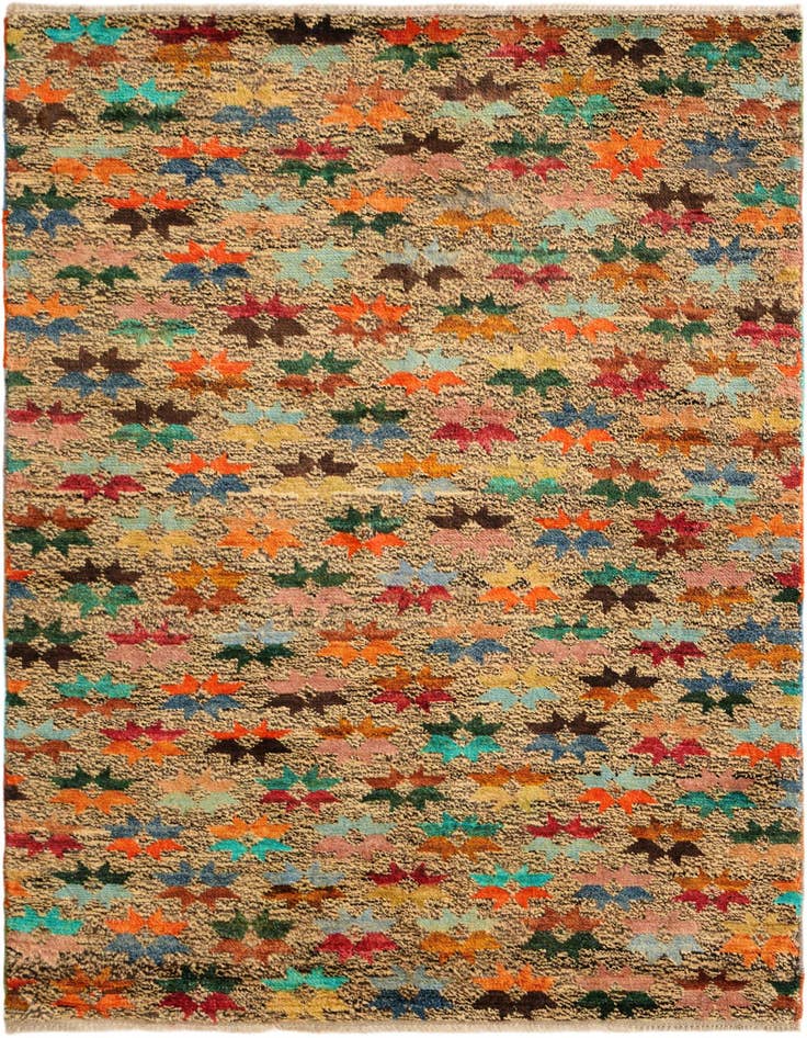 Detail image of 4' 3 x 6' Hand Knotted Balouch Wool Rug
